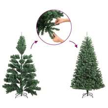 vidaXL Künstlicher Weihnachtsbaum Mit Ständer, Schlank, Grün, 150 Cm, PVC - Grey - View 7