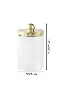 1/3pcs Qtip Holder Dispenser For Bathroom Jar Storage Organization, Dressing Table Cosmetic Organization, Suitable For Storing Cleaning Swabs, Balls, Pads, Dental Floss Sticks,Makeup Bag,Travel Essential - Multicolor - View 11