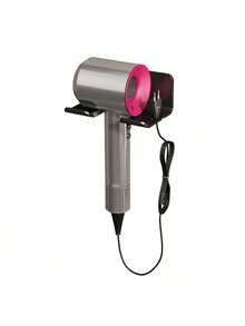 Luxury Advanced Bathroom Hairdryer Holder Organizer, Simple Wall Mounted Hairdryer Storage Rack - 黑色 - 查看 4