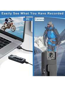 Cámara mini HD 1080P con visión nocturna infrarroja, grabadora de video digital portátil, cámara corporal para diversos escenarios, cámara pequeña para exteriores, lente gran angular de 180°, lente infrarroja de 180°, carga USB, almacenamiento en tarjeta TF, formato de archivo AVI, no impermeable, flash automático, batería de polímero de litio recargable, estabilización de imagen electrónica - negro - Ver 10