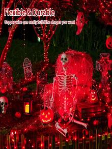 Zewnętrzne lampki solarne, 50/100/150/200/300 LED z miedzianym drutem | Lampki ogrodowe, 8 trybów, gwiaździste światła, wodoodporne, IP65, dekoracyjne lampki świąteczne w kształcie wróżek, na zewnątrz, wesele, do domu, na wesele, do ogrodu, na trawnik, na imprezę, na Halloween (ciepła biel/biel/kolorowe/czerwone/niebieskie/różowe)