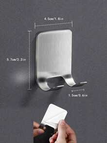 1 szt. uchwyt na maszynkę do golenia ze stali nierdzewnej bez wiertła, samoprzylepny, stojak do przechowywania maszynek do golenia