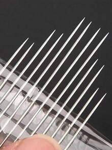 12pcs/Set Large Eye Hand Sewing Needles, Sharp Tip Steel Needles For Quilting, Household Sewing, Elderly Use, Big Needle Eye - Multicolor - View 5