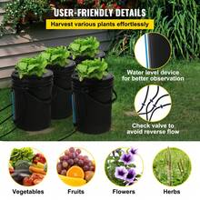 DWC Hydroponic System, 5 Gallon, 4 Buckets, Deep Water Culture Bucket, Hydroponic Grow Kit With Pump, Air Stone And Water Level Device, For Indoor/Outdoor Leafy Vegetables - 查看 5