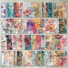 36 Sheets A5 Exotic Floral Lace Butterfly Background Scrapbooking Paper, Suitable For Bullet Journals, Collages, Cards, Albums And Crafts