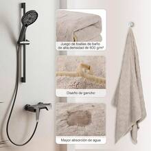Towels - Gray+Brown - View 4