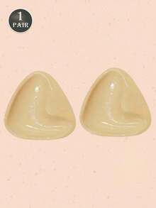 One Pair Of Double-Sided Self-Adhesive Breast Pads, Reusable, Invisible Thickened Breast Pads, Waterproof And Suitable For Swimming. - Multicolor - View 17