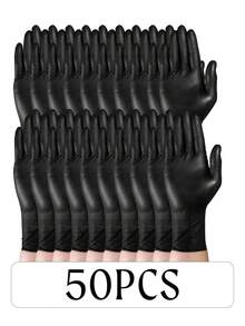 20/50pcs Set, S-XL Size, Disposable Nitrile Gloves With Diamond Particles, Enhanced Anti-Slip And Friction, Utility, Home, Safety Gloves, Personal Protective Equipment, Kitchen Cleaning Gloves, Multi-Purpose Gloves