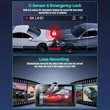 1pc, Front & Rear (Front & Rear) Dash Cam, Dual Channel Car Camera, 1296P Full HD DVR, Loop Recording, 3 Inch Display, 32GB Memory Card Included - Car Supplies