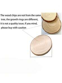 20pcs Natural Round Wooden Slices, Rustic Candle Holders, Suitable For Dining Table, Wedding, Birthday, DIY Crafts And Home Decor
