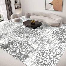 Pauwer Hallway Runner Rug Washable Rugs Runner Non Skid Carpet Runner Boho Farmhouse Vintage Throw Area Rugs Floor For Kitchen Laundry Room Entryway Bedroom Bathroom - 灰色 - 查看 16