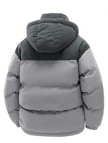 Men's New Thick Warm Casual Hooded Cotton Padded Coat