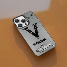 Custodia per telefono di stile V-VrunkS, compatibile con 16, 15, 14, 13, 12, 11 Pro Max, in finitura opaca bianca con effetto metallico laser aurora. Custodia compatibile con 17 Pro, 17 Pro Max, 17, 16 Pro.