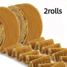 2 Rolls 1.5 Inch 1.5 Yards (3yards Total) Velvet Ribbon Frayed Edge Silk Velvet Ribbon Raw Edge Christmas Ribbon For Holiday Wreath Bow Decorations Gift Wrapping