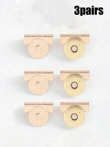 4个帆布钱包磁性合金扣，20*7毫米，4种颜色可选，无缝磁扣，DIY工艺配件，包包按扣，仿皮包包隐藏式按扣，无需缝纫，复古金属旋转锁扣，适用于单肩包和服装，DIY手提包配件，皮革工艺包包钱包，优雅金色包包五金，手工包包配件，圣诞礼物，圣诞装饰品 - 彩色 - 查看 24