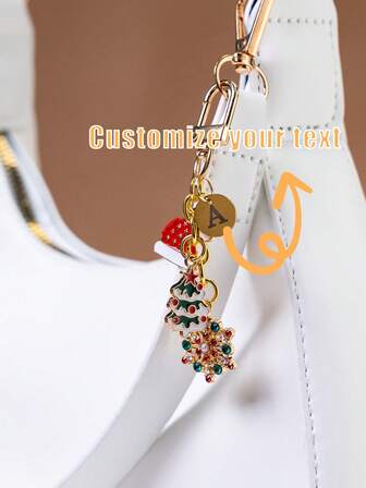 3/6 Pcs Custom Christmas Party Theme Keychains-Classic Gifts For Friends Girlfriends And Family To Mark The Festive Season Gifts For Women Gifts For Men