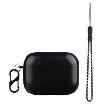 1pc PU Leather Earphone Protective Case + Wrist Strap, Compatible With AirPods Pro 3rd Gen, Comfortable Texture + Exquisite Pattern, Precise Cutouts For Daily Use, Includes Anti-Lost Strap
