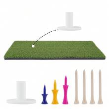 Golf Practice Mat 12"X24" Golf Hitting Mat Portable Training Matt Indoor Outdoor Chipping Putting Training Mats For Backyard Garage - Gift For Golfers, Beginners & Pros - Green - View 2
