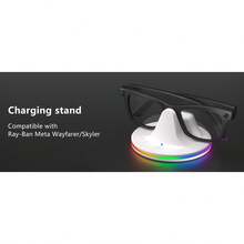 Suitable For Meta  Glasses Charger Stand Meta Glasses AR Glasses Charging Dock RGB Storage Stand - 白色 - 查看 7