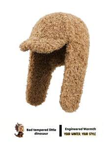 1 Stück Unisex Ohrenschutz Trappermütze, warm thermisch gefütterte Wintermütze mit Ohrklappen für Outdoor, Radfahren, Skifahren, Flieger