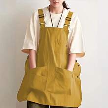 1pc Artistic Apron, Adjustable Multi-Pocket Double-Sided Design, Durable Polyester Material, Suitable For Kitchen, Baking, Cafe, Photography And Home, Versatile Workwear Suitable For Home, Library, Catering, Baking, Cafe, Kitchen, Multi-Purpose Workwear - Multicolor - View 10