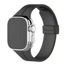 2025 New Folding Buckle Silicone Magnetic Strap, 2025 Upgraded Version Specially Designed For All Series, Precise Fit For Mainstream Models, Buckle Size Perfectly Matches The Watch Body, No Additional Tools Required, Easy To Match For Instant Refresh