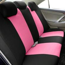 9件套/4件套布艺汽车座椅套垫通用汽车配件内饰装饰，女士设计汽车座椅套全套，汽车配件 - 骨頭圖案 - 查看 4