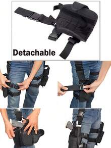 1 件可调节腿部枪套，适用于手枪，酷炫牛仔玩具派对配件，万圣节服装，装备，女士战术枪套，户外多用途快速拔枪隐藏式枪套，防水，适用于 G17 左右通用 - 彩色 - 查看 5
