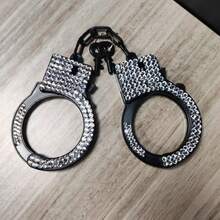 1 pieza Accesorio de esposas de strass, accesorio de disfraz para juego de roles, utilería para actuaciones - Multicolor - Ver 7