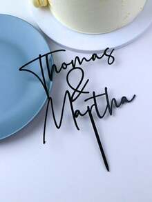 Personalized Wedding Cake Topper Custom Name Couple Engagement Cake Topper For Wedding Rustic Wedding Mr And Mrs Anniversary Cake Topper