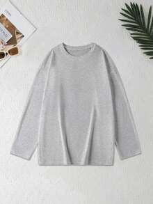 Loose-Fit Sports Long-Sleeved T-Shirts For Women, Yoga And Fitness Long Sleeves, Women's Outdoor Training Moisture-Wicking Sports Tops, Autumn And Winter Outdoor Training Equipment