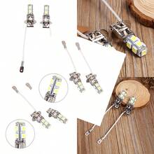 Fydun Bombillas LED Antiniebla 2x H3 5050 9 SMD LED Xenón DC12V Auto Car Fog Light Lámparas LED 6500K Bombillas Extremadamente Brillantes de Repuesto - como en la foto - Ver 1