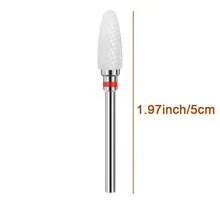 NotNoot 10 件套陶瓷指甲钻头套装，用于去除角质层的指甲护理工具、凝胶抛光剂、美甲配件