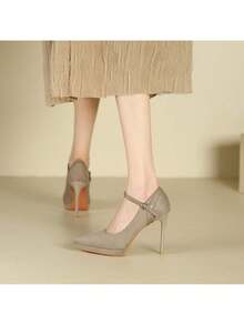 Women Pumps - Khaki - View 3