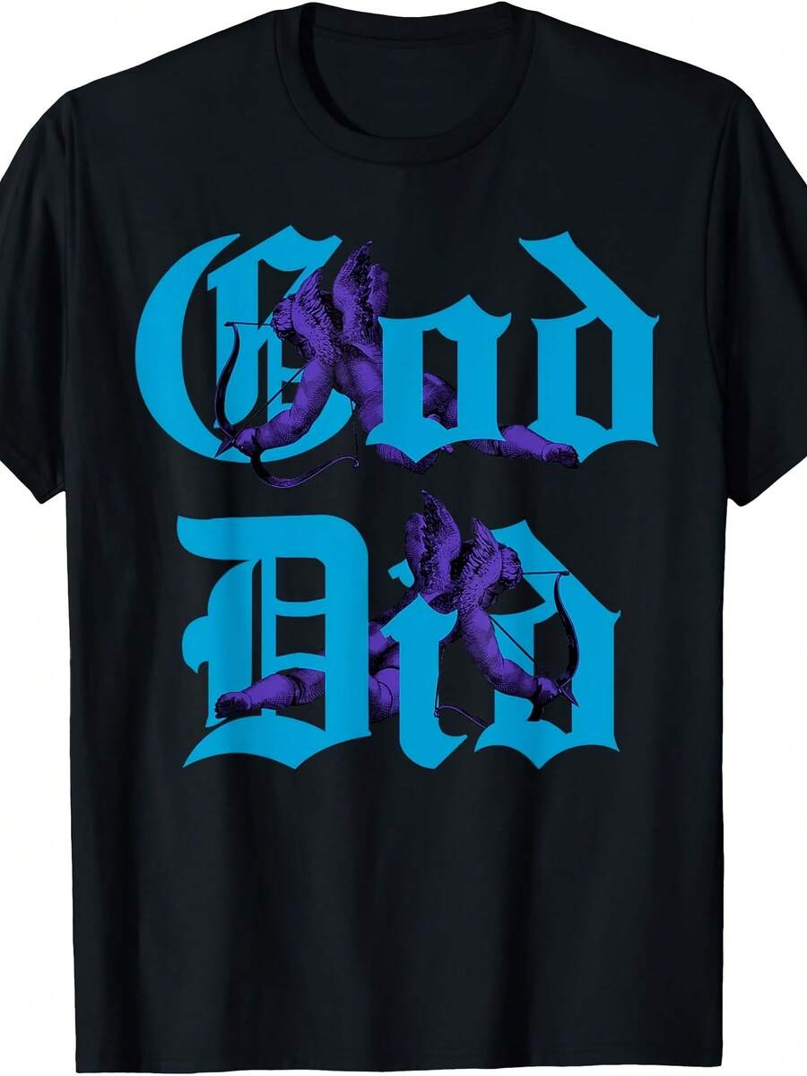Did Streetwear Tee Purple Color Aqua Matching Outfit T-Shirt - 款式1 - 查看 1