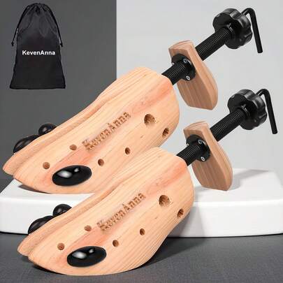 Two Wooden Shoe Supports For Men Or Women, Suitable For All Age Groups (L/M/S)