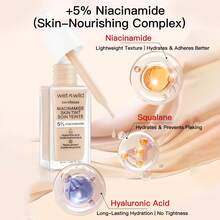 Dewy & Wild Foundation Primer, Concealing, Moisturizing, Long-Lasting, Non-Cakey, Suitable For Dry Skin - Warm White - View 8