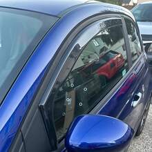Wind Deflectors FOR FIAT 500 Or Fiat ABARTH 3-Doors 2007-On 2pc Tinted + Clips - por defecto - Ver 2