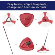 Spin Mop Base Compatible With Ocedar EasyWring 1 System, Spin Mop Heads Replacements Base Compatible With O Cedar Replace - 最初的 - 查看 4