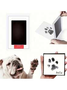 Paw Print And Stamp Sets For Dogs And Cats, Pet Handprint/Footprint Print Stands, DIY Pet Photo Album Souvenirs, Dog And Cat Paw Print Souvenir Sets, User-Friendly Design, Quick-Drying Materials, Family Handprint Sets, Dog-Themed Gifts, Handprint And Footprint Sets, Pet Footprints, Foot Stamps - Multicolor - View 1
