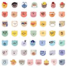 50pcs Colorful Bear Emotion Series Graffiti Stickers, Wholesale For Water Bottles, Phones, Computers, Skateboards Decoration