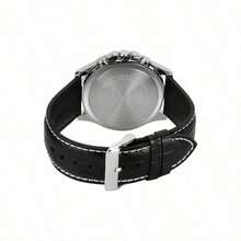 Casio Serie STANDARD Reloj de cuarzo impermeable para negocios con correa de cuero, reloj para hombre de estilo japonés y coreano, esfera negra MTP-1374L-1A