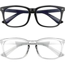 Blue Light Blocking Glasses, 2 Pack Blue Light Glasses Men, Blue Light Glasses Women Eyeglasses Bluelight Eyetrain