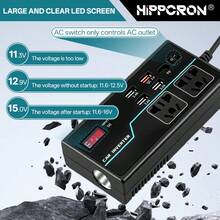 200W Car Power Inverter With USB/PD/Type-C Charging Ports, DC 12V/24V To AC 110V/220V Converter