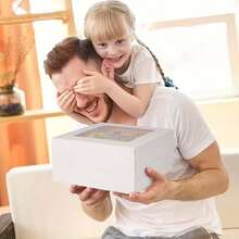 2pcs/4pcs Open Window Cheesecake Box, Basque Cheesecake Box, Pastry Box, Cake Box, 10-Inch Cheese Dessert Box, Pizza Box - Multicolor - View 8