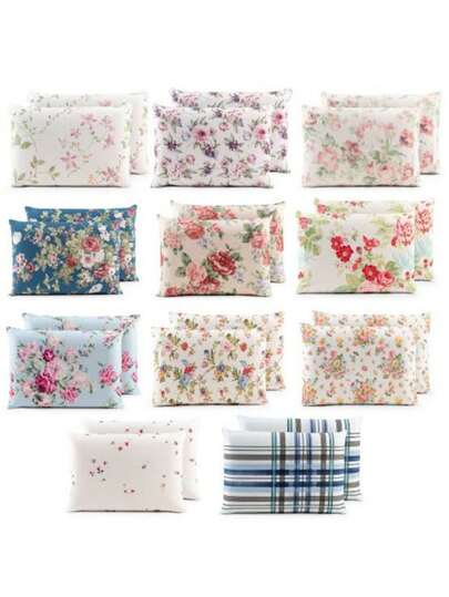 Kit 10 Capas de Travesseiro Estampado Com Bainha 50cmX70cm