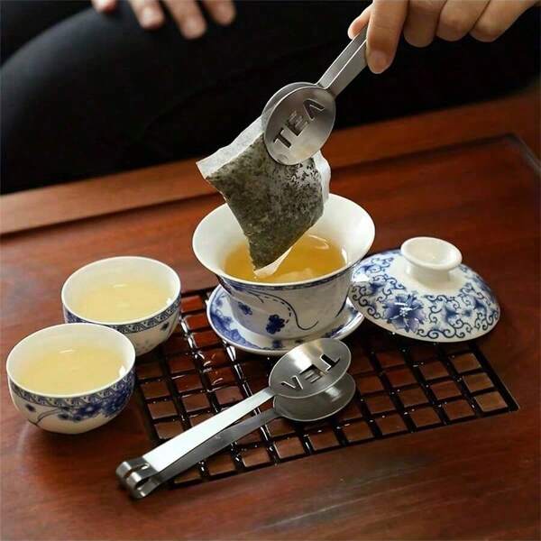 Stainless Steel Tea Bag Clip, Multifunctional Kung Fu Tea Clip For Tea Cup Cleaning