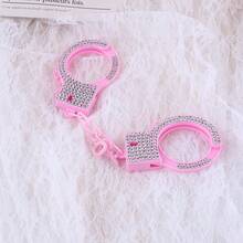 1 pieza Accesorio de esposas de strass, accesorio de disfraz para juego de roles, utilería para actuaciones - Multicolor - Ver 9