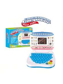 儿童早教平板电脑，迷你笔记本电脑模拟器，带显示屏，教育电脑和讲故事设备，送给男孩女孩的圣诞礼物 - 彩色 - 查看 9