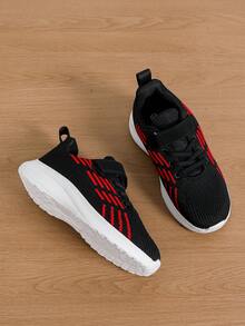 1 Pair 2025 New Style Kids' Casual Sports Shoes, Breathable Multi-Color Options, Non-Stuffy, Bouncy Soft Soles, Fashionable